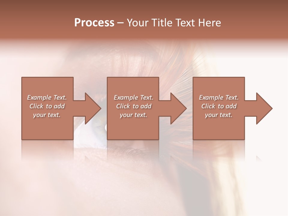 Young Eyelashes Woman PowerPoint Template