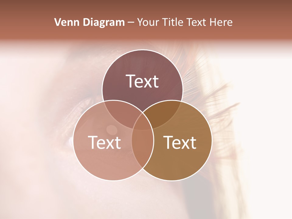 Young Eyelashes Woman PowerPoint Template