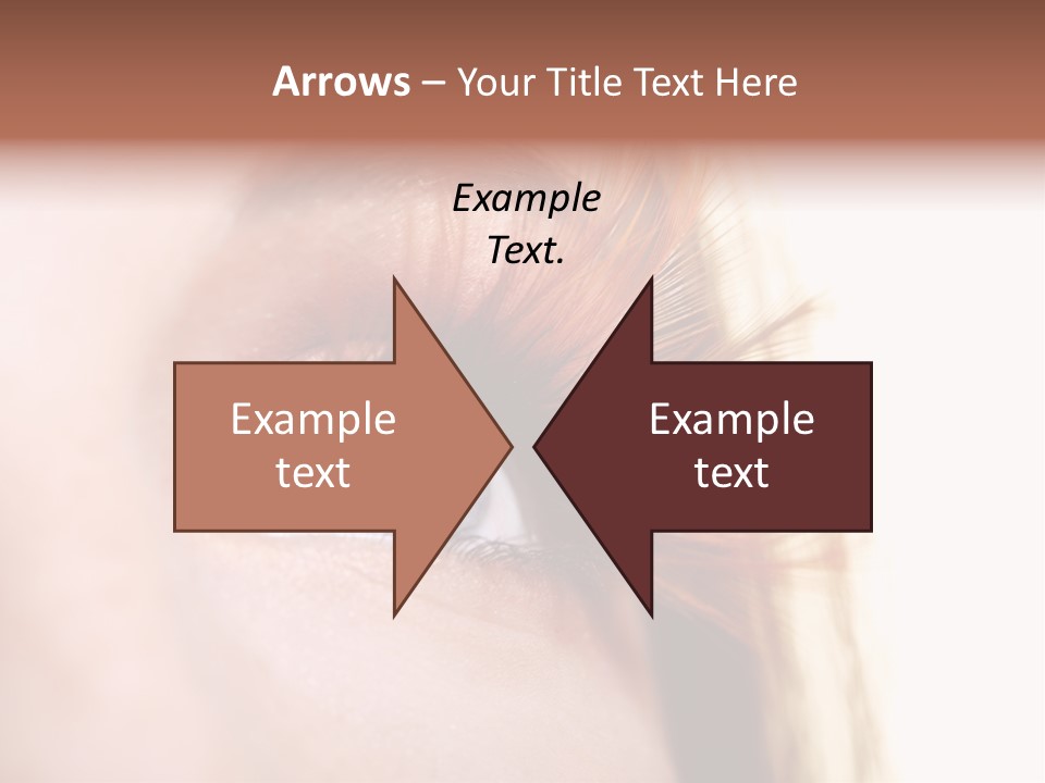 Young Eyelashes Woman PowerPoint Template