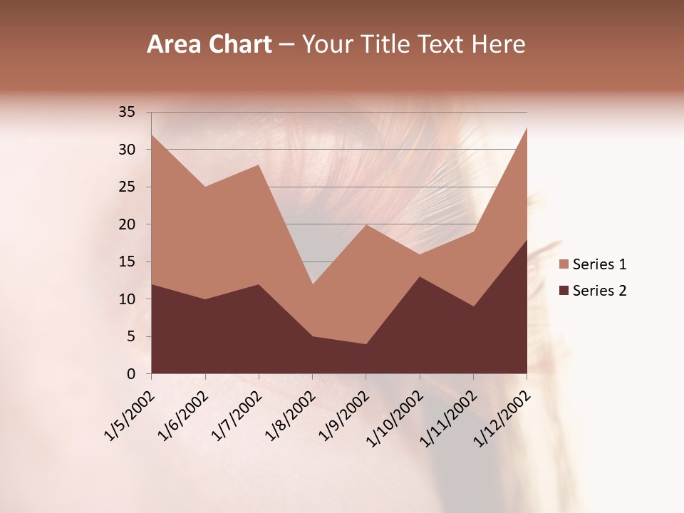 Young Eyelashes Woman PowerPoint Template