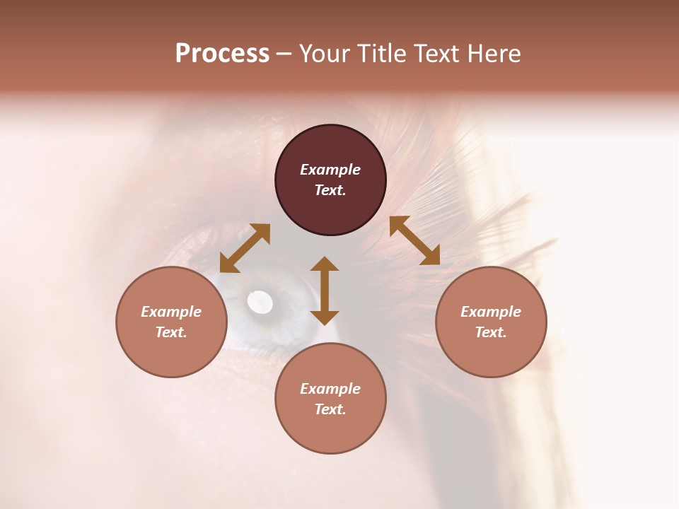 Young Eyelashes Woman PowerPoint Template