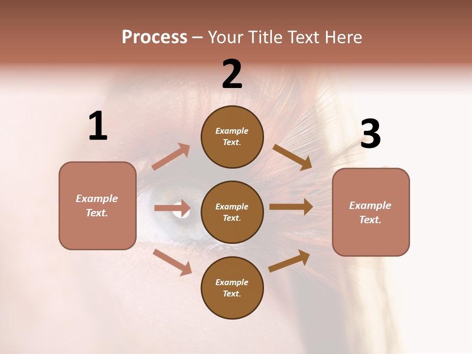 Young Eyelashes Woman PowerPoint Template