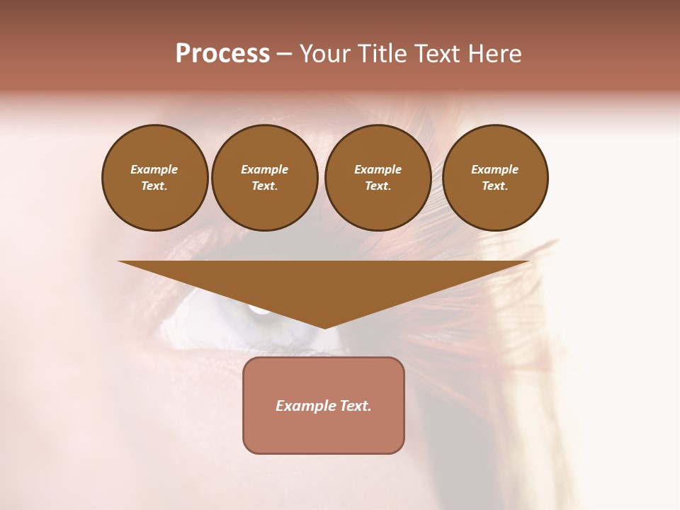 Young Eyelashes Woman PowerPoint Template