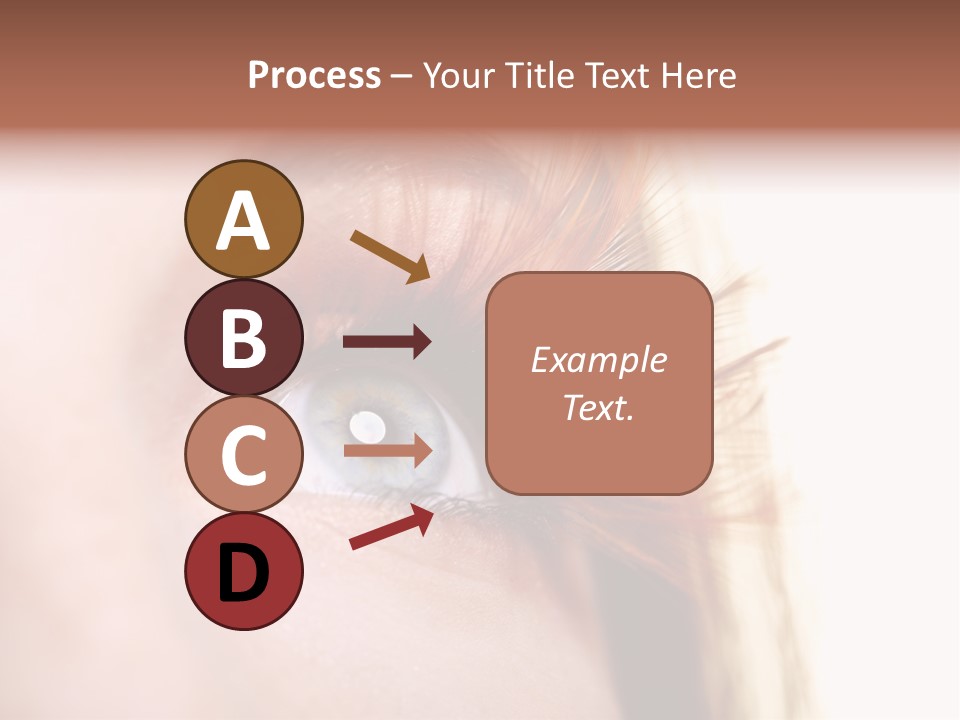 Young Eyelashes Woman PowerPoint Template