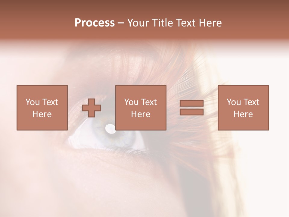 Young Eyelashes Woman PowerPoint Template