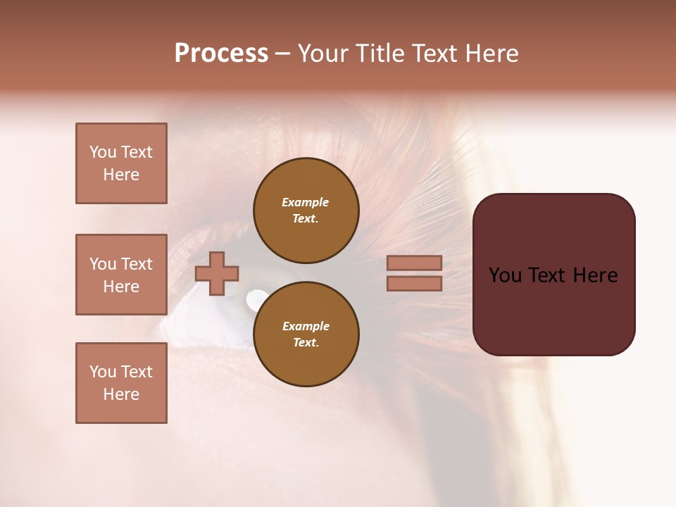 Young Eyelashes Woman PowerPoint Template