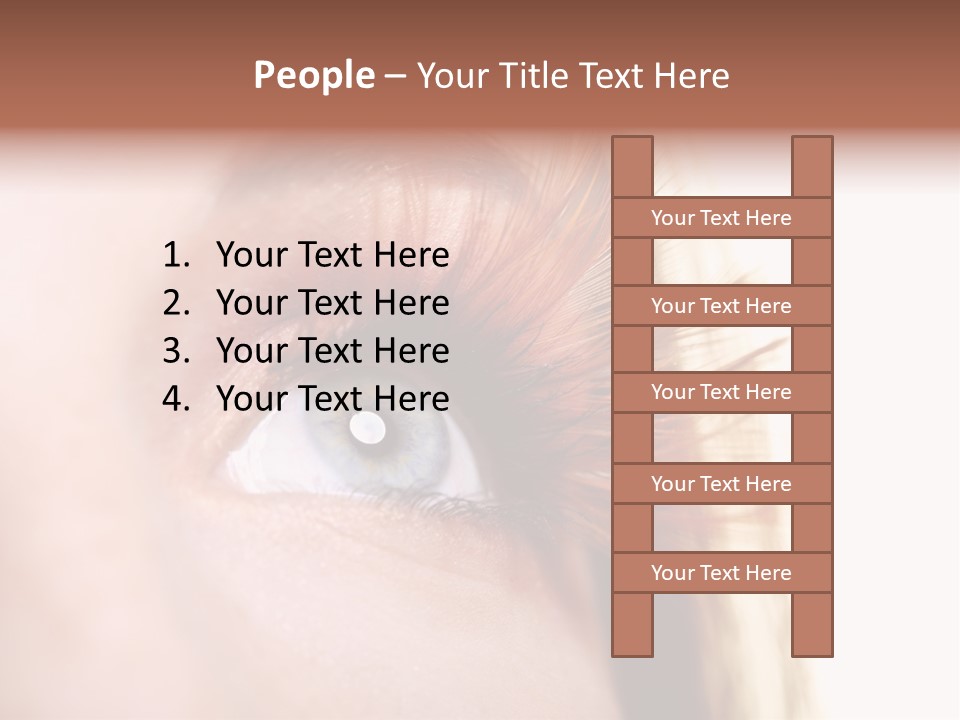 Young Eyelashes Woman PowerPoint Template