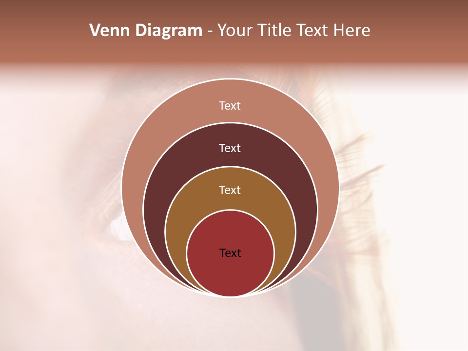 Young Eyelashes Woman PowerPoint Template