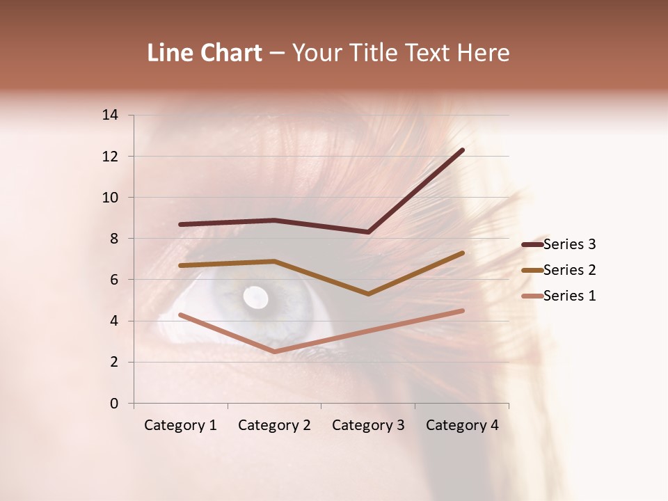 Young Eyelashes Woman PowerPoint Template