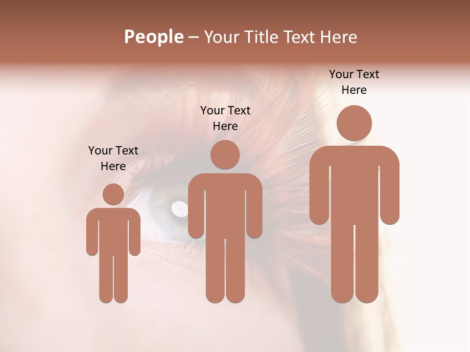 Young Eyelashes Woman PowerPoint Template