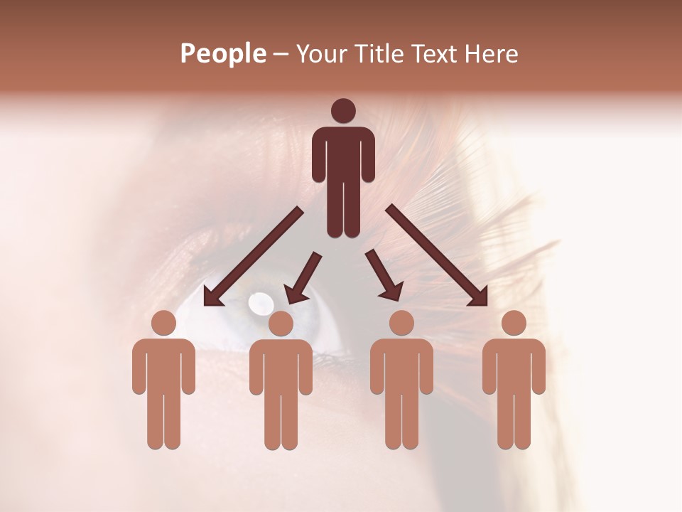 Young Eyelashes Woman PowerPoint Template