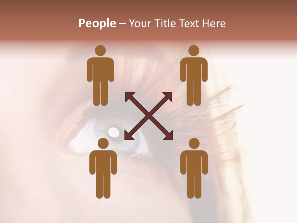 Young Eyelashes Woman PowerPoint Template