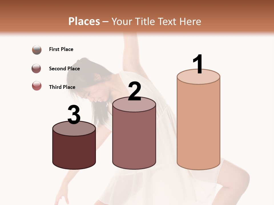 Performer Stretching Aerobics PowerPoint Template