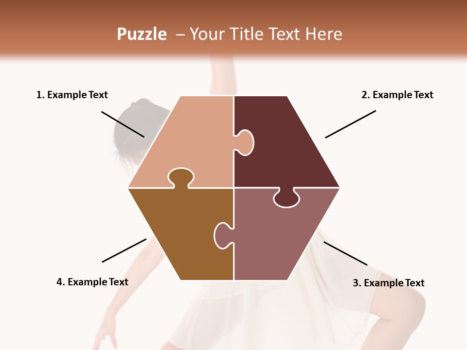 Performer Stretching Aerobics PowerPoint Template