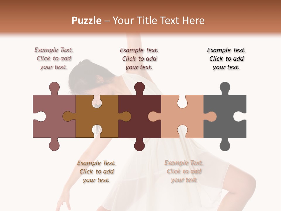 Performer Stretching Aerobics PowerPoint Template