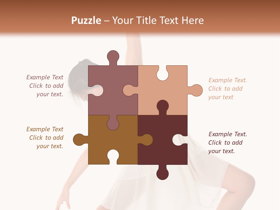 Performer Stretching Aerobics PowerPoint Template