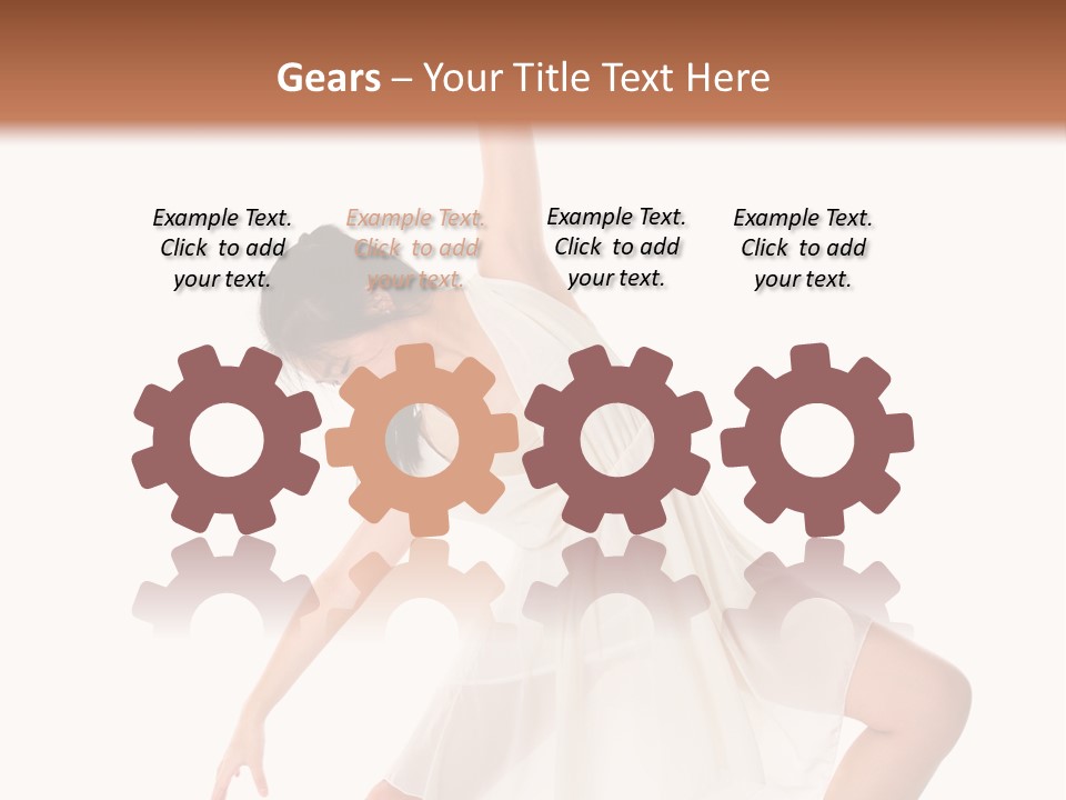 Performer Stretching Aerobics PowerPoint Template