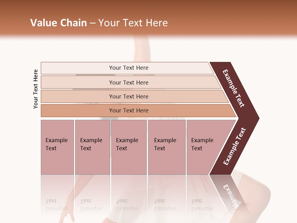 Performer Stretching Aerobics PowerPoint Template