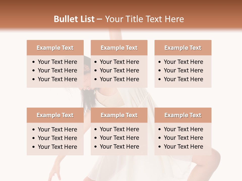 Performer Stretching Aerobics PowerPoint Template