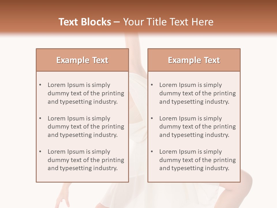 Performer Stretching Aerobics PowerPoint Template