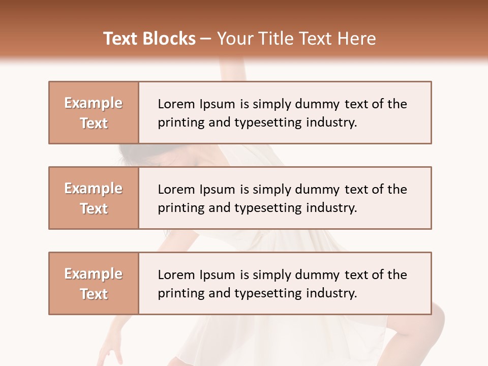 Performer Stretching Aerobics PowerPoint Template