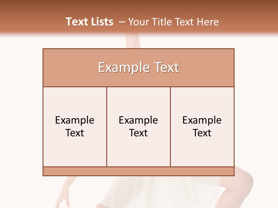 Performer Stretching Aerobics PowerPoint Template