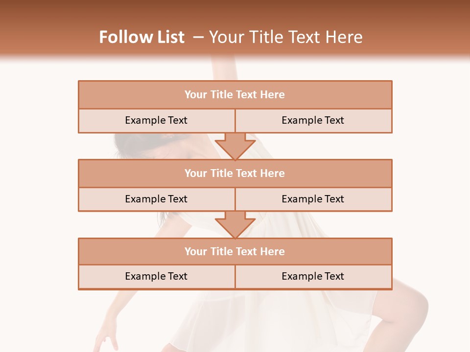 Performer Stretching Aerobics PowerPoint Template