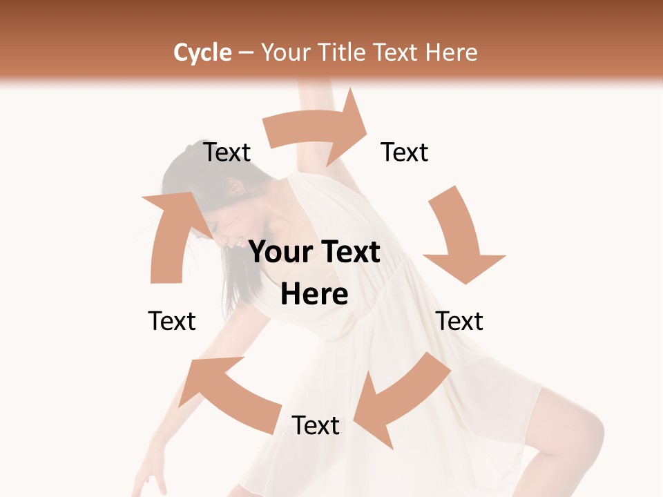 Performer Stretching Aerobics PowerPoint Template