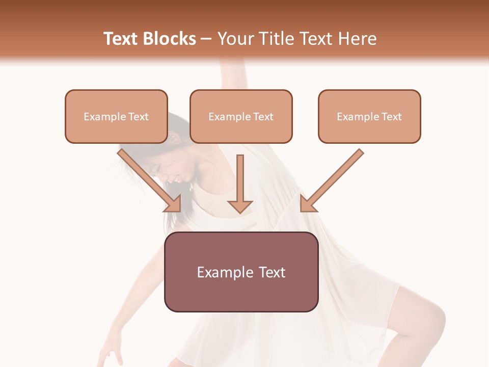 Performer Stretching Aerobics PowerPoint Template