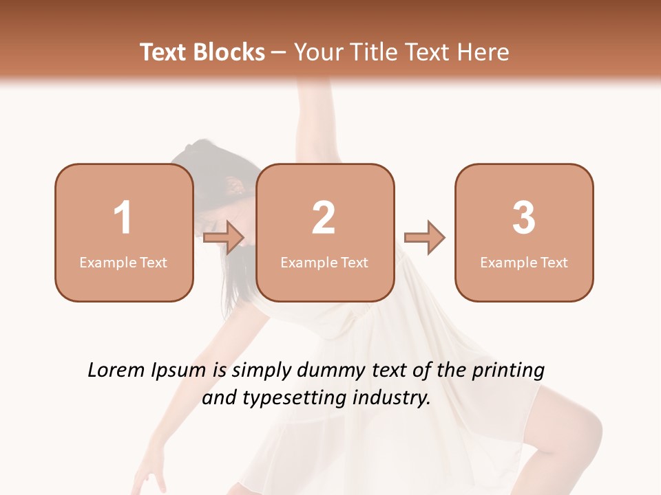 Performer Stretching Aerobics PowerPoint Template