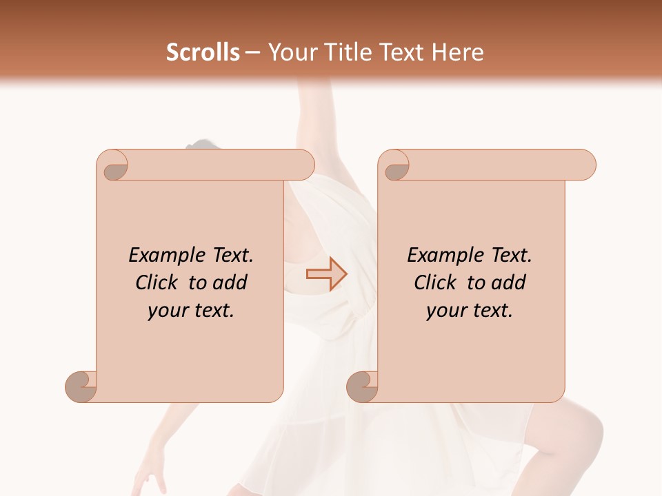 Performer Stretching Aerobics PowerPoint Template