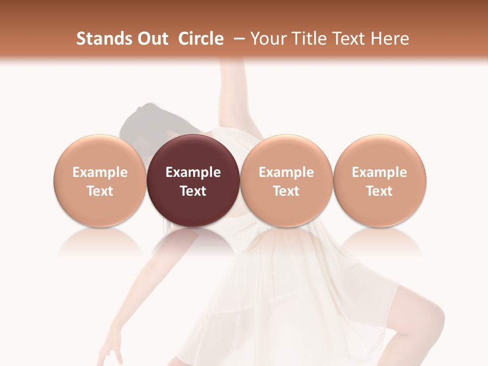 Performer Stretching Aerobics PowerPoint Template