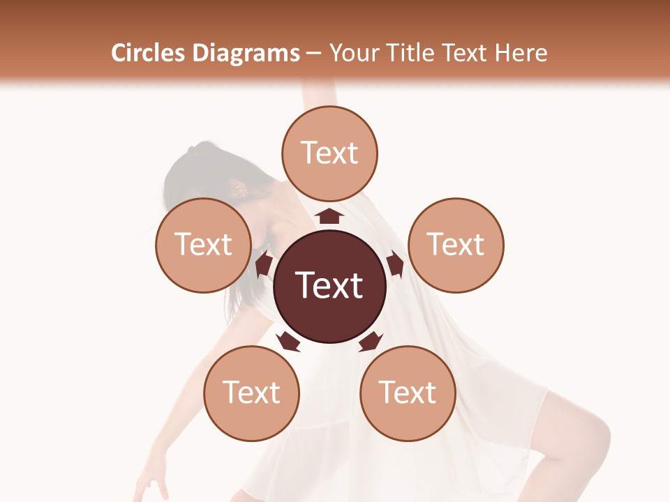 Performer Stretching Aerobics PowerPoint Template