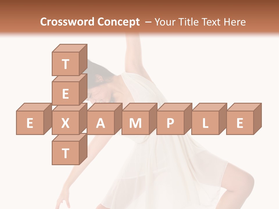 Performer Stretching Aerobics PowerPoint Template