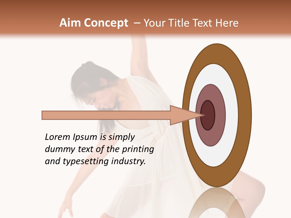 Performer Stretching Aerobics PowerPoint Template