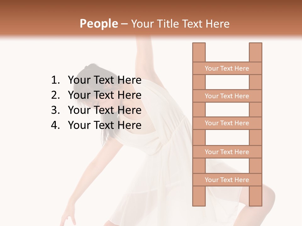 Performer Stretching Aerobics PowerPoint Template