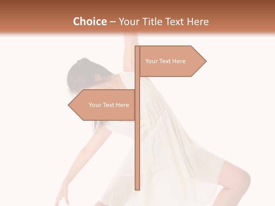 Performer Stretching Aerobics PowerPoint Template