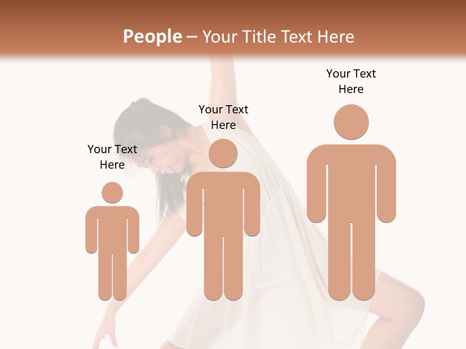 Performer Stretching Aerobics PowerPoint Template