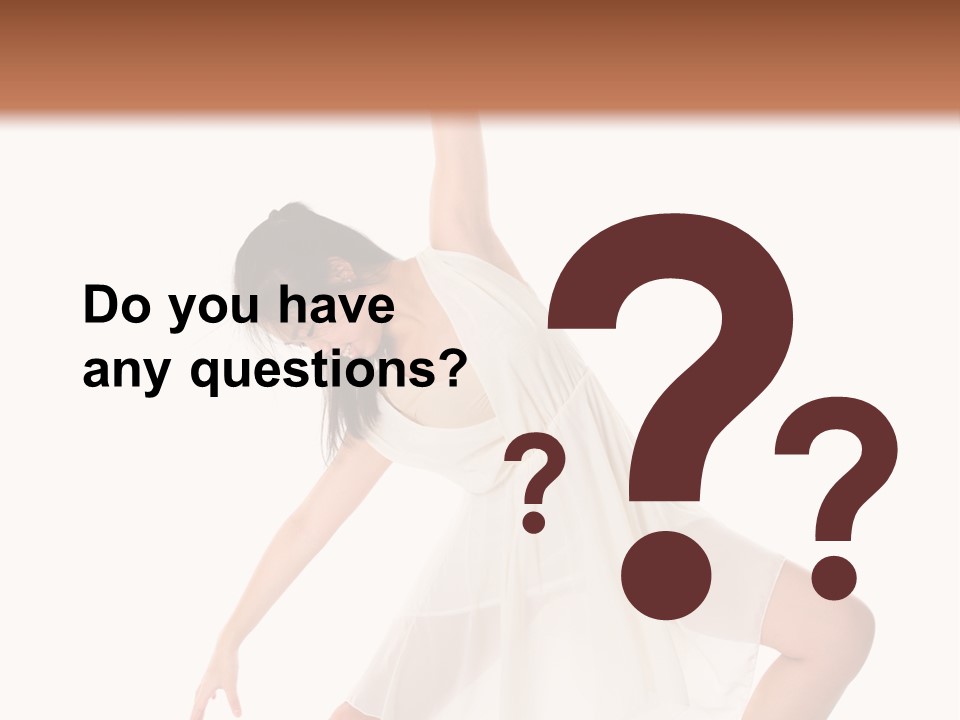 Performer Stretching Aerobics PowerPoint Template