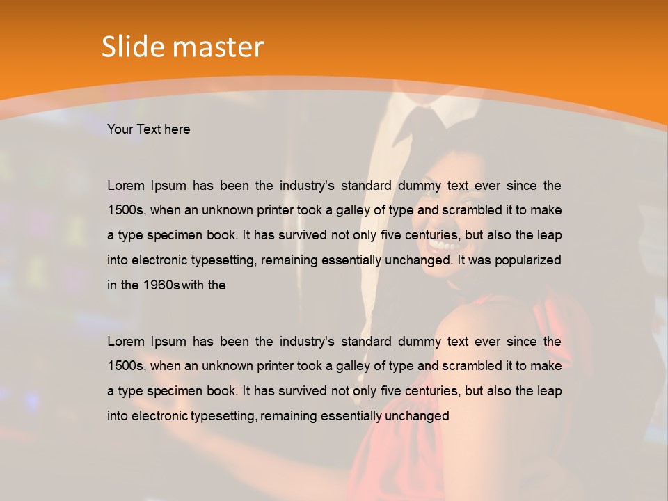 Gamble Casino Happy PowerPoint Template