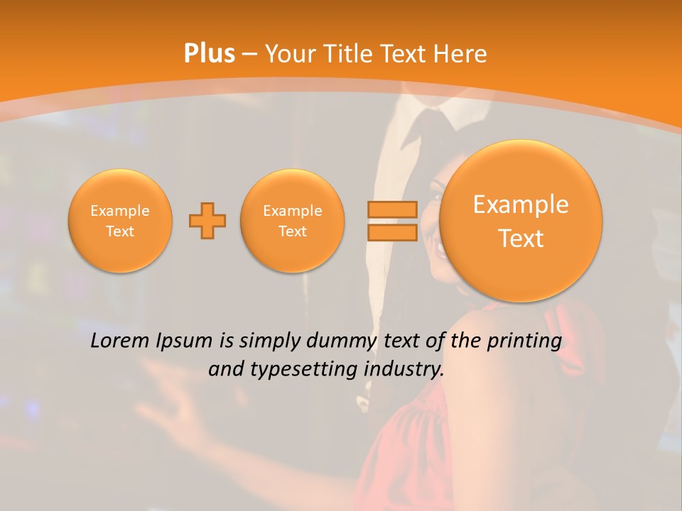 Gamble Casino Happy PowerPoint Template