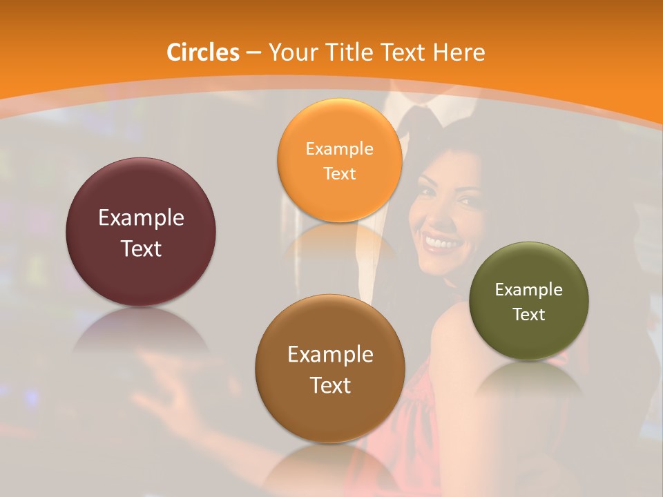 Gamble Casino Happy PowerPoint Template