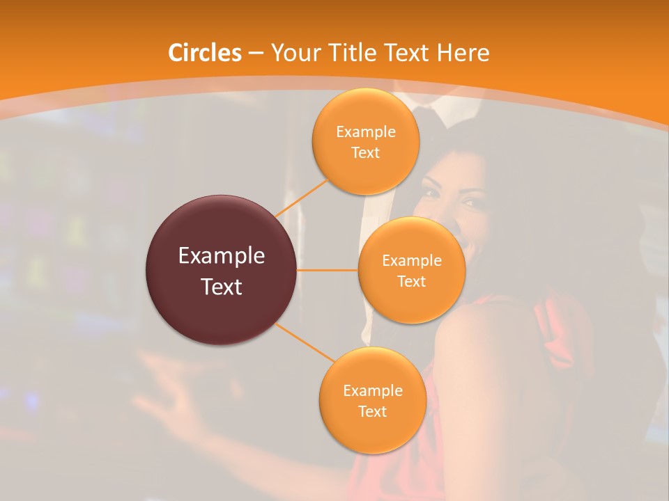 Gamble Casino Happy PowerPoint Template