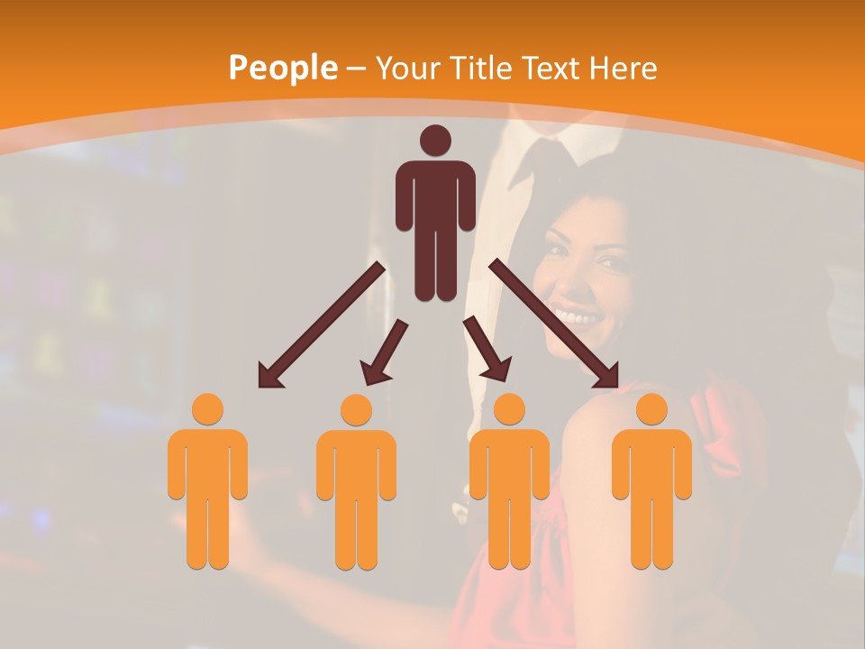 Gamble Casino Happy PowerPoint Template