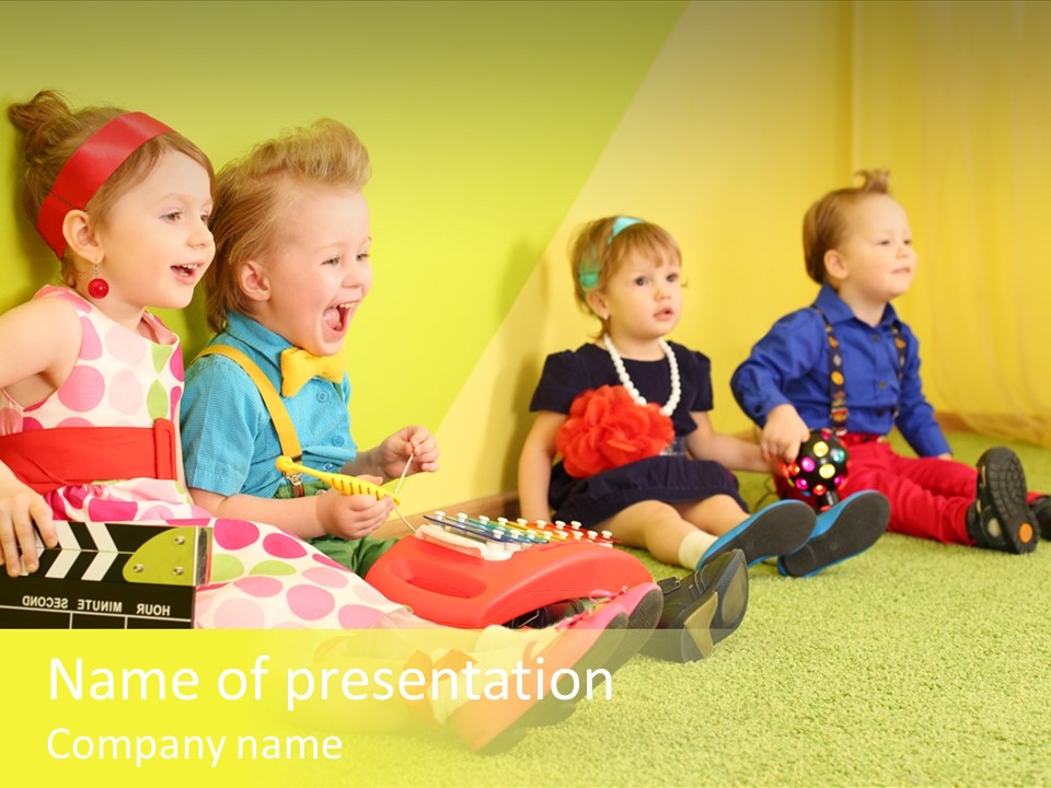 Child Human Play PowerPoint Template