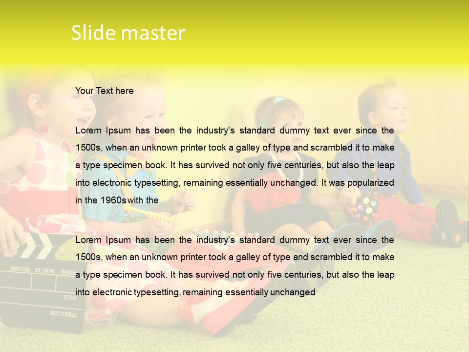 Child Human Play PowerPoint Template