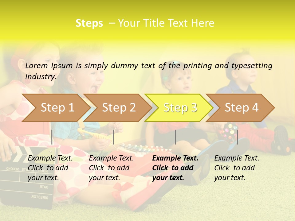 Child Human Play PowerPoint Template