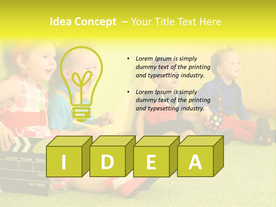 Child Human Play PowerPoint Template