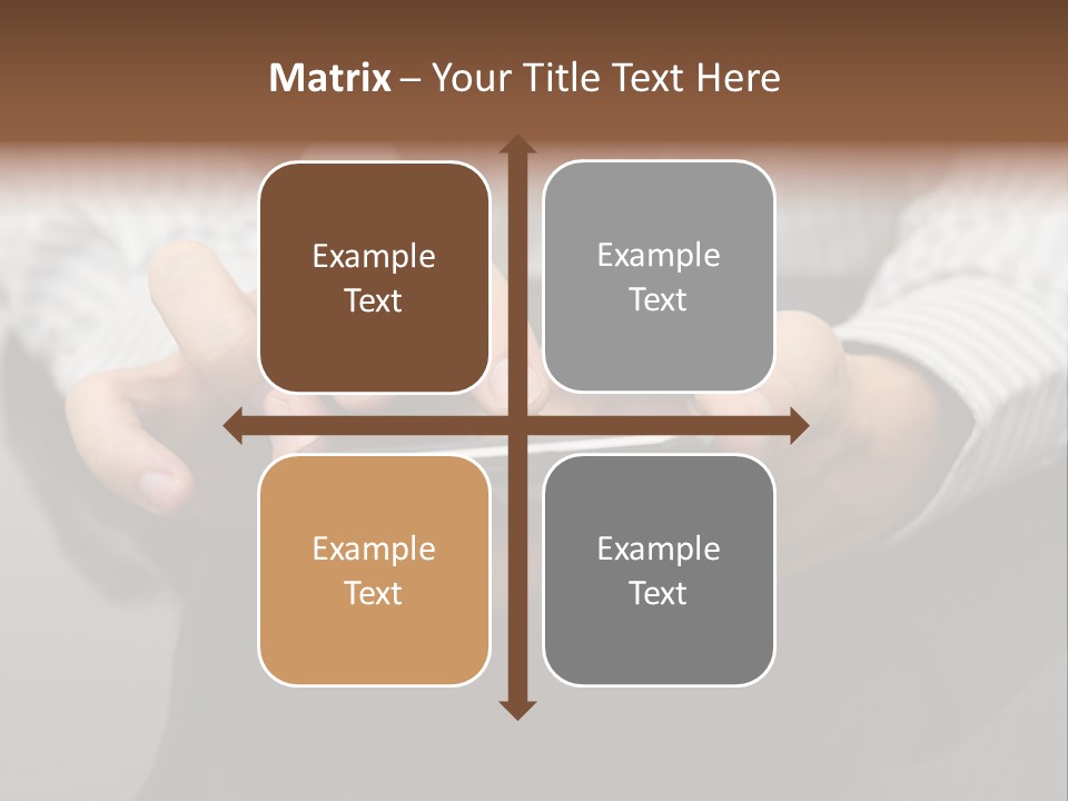Phone Computer Desk PowerPoint Template