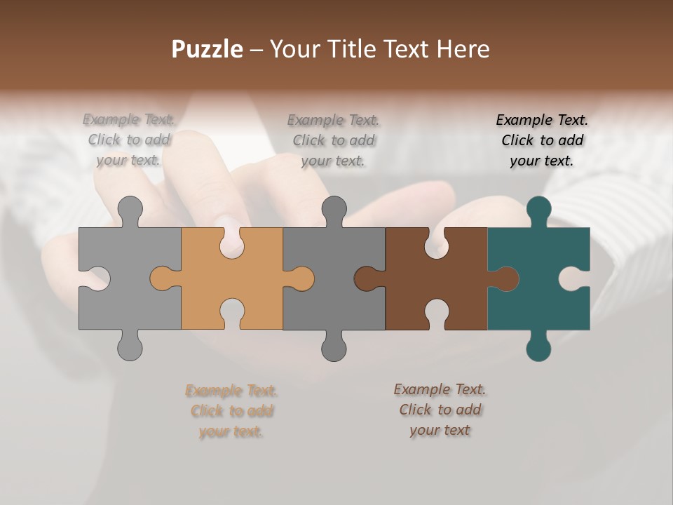 Phone Computer Desk PowerPoint Template